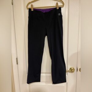Lands’ End black and purple pants​​​